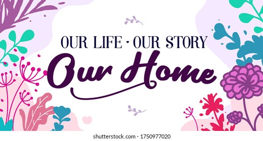 Pet Lover Family Home Quotes House Stock Vector (Royalty Free ...