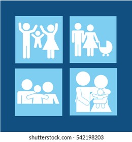 family home relationship icon vector illustration graphic design