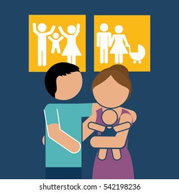 family home relationship icon vector illustration graphic design