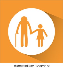 family home relationship icon vector illustration graphic design