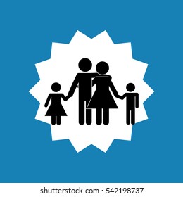 family home relationship icon vector illustration graphic design