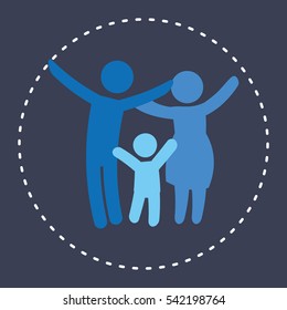 family home relationship icon vector illustration graphic design