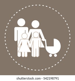 family home relationship icon vector illustration graphic design