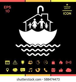 Family home security icon