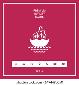Family home security icon. Graphic elements for your design