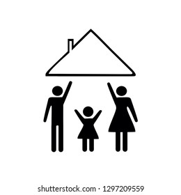 family home, simple logo icon