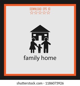 family home  vector icon
