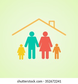 Family house icon