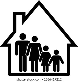 Family House icon Vector Illustration.