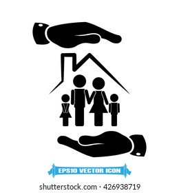 Family house icon vector illustration eps10. 
