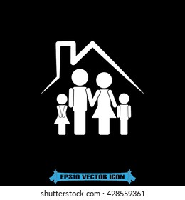 Family house icon vector illustration