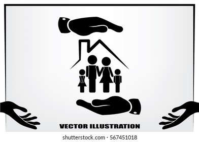 Family House icon vector illustration eps10.