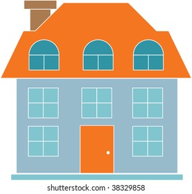 family house. vector