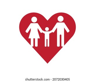Family Human Figure Logo Template Illustration Design, vector.	