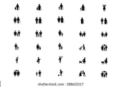 Family and Human Vector Icons 2