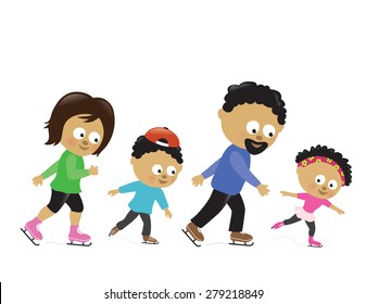 Family ice skating 2