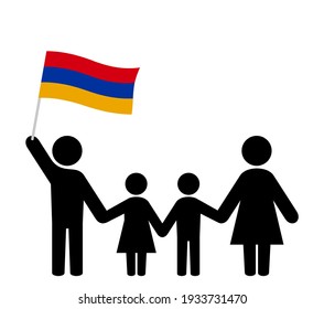 Family Icon With Armenian Flag