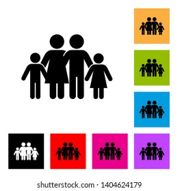 Family Icon in Color and Black Version