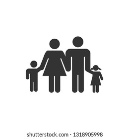 Family icon design template vector graphic illustration