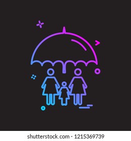 Family icon design vector