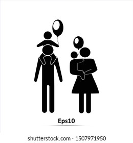 family icon design ,vector illustration