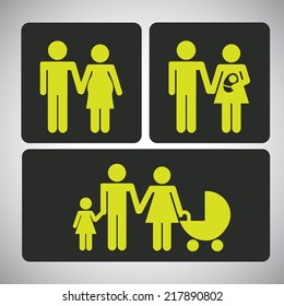 family icon design ,vector illustration