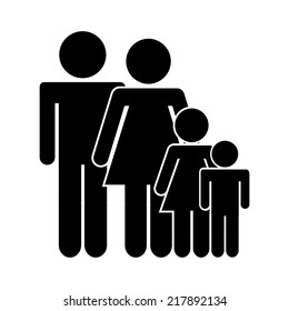 family icon design ,vector illustration