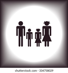family icon design ,vector illustration