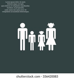 family icon design ,vector illustration