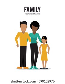 Family icon design, vector illustration