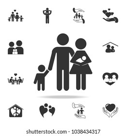 family Icon. Detailed set of family icons. Premium quality graphic design. One of the collection icons for websites, web design, mobile appfamily on white background