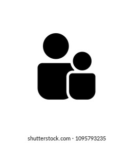 a family icon. Element of web icon for mobile concept and web apps. Isolated a family icon can be used for web and mobile. Premium icon on white background
