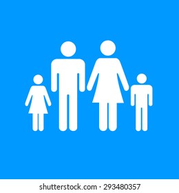 family icon. Flat design style eps 10