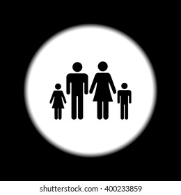 family icon. Flat design style eps 10