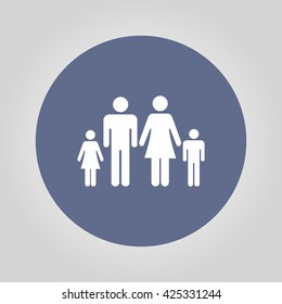 family icon. Flat design style eps 10
