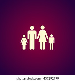 family icon. Flat design style eps 10