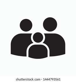 Family icon. flat illustration of family vector icon for web