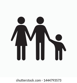 Family icon. flat illustration of family vector icon for web