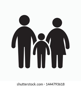 Family icon. flat illustration of family vector icon for web