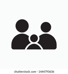 Family icon. flat illustration of family vector icon for web