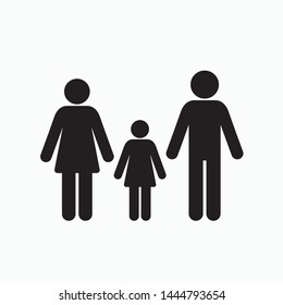 Family icon. flat illustration of family vector icon for web
