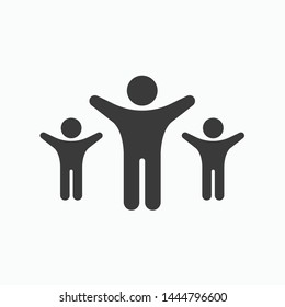 Family icon. flat illustration of Family vector icon for web