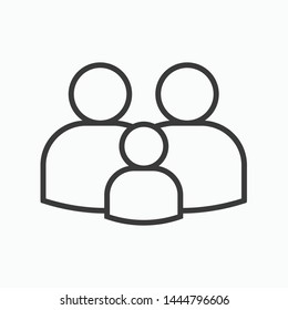 Family icon. flat illustration of Family vector icon for web
