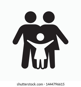 Family icon. flat illustration of Family vector icon for web