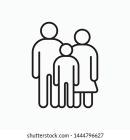 Family icon. flat illustration of Family vector icon for web