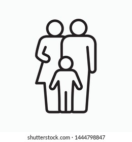Family icon. flat illustration of Family vector icon for web
