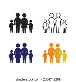 Family icon. Great icons for web, computer, smartphone, avatar etc.