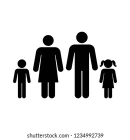 Family icon, icons vector eps10 on white background