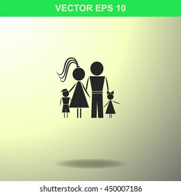 Family icon. Illustration for business.