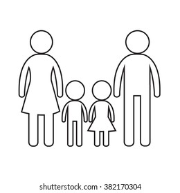 Family Icon  Illustration design